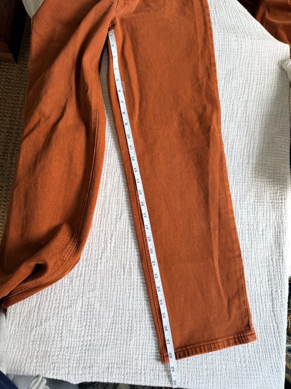 Everlane High Rise Jeans Rust Terracotta - Picture 9 of 9